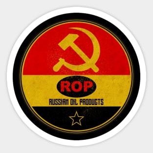 Russian Gasoline Motor Oil Sticker